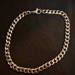 Zales Men's Silver Curb Chain Necklace